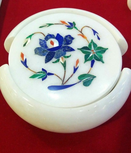Marbre thé coaster set - marbre,