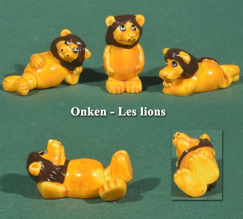 Onken lions peints - lions, sans