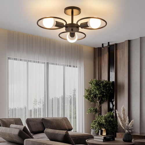 Lustre plafonnier industriel - lustre,