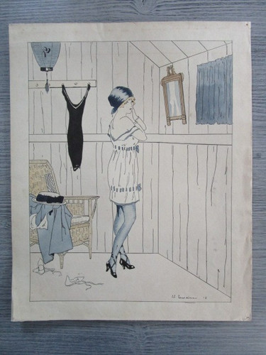 Aquarelle ancienne années