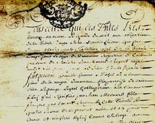 1712 Parchemin Crèvecoeur