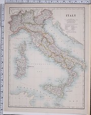 1889 Large Antique Carte ~
