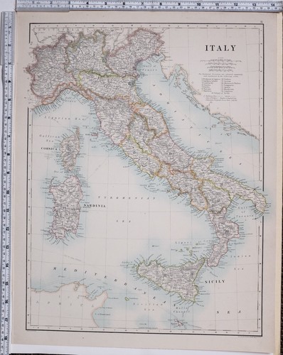 1889 large antique carte - 1889, ~