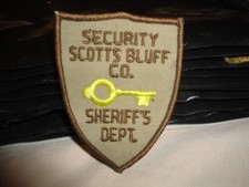 police Américaine !!! insigne écusson security scotts bluff