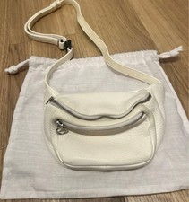 Aeta Leather Waist Bag S White