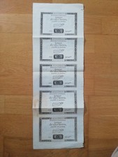 Planche De 5 Assignats De 10 Livres