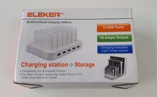 ELEKER Station de Charge 5 USB PORTS 10 Amps output Plusieurs appareils /EBSM