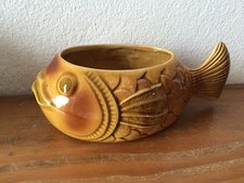 vide poche boite poisson revernay  type vallauris années 50 60 70 vintage signé