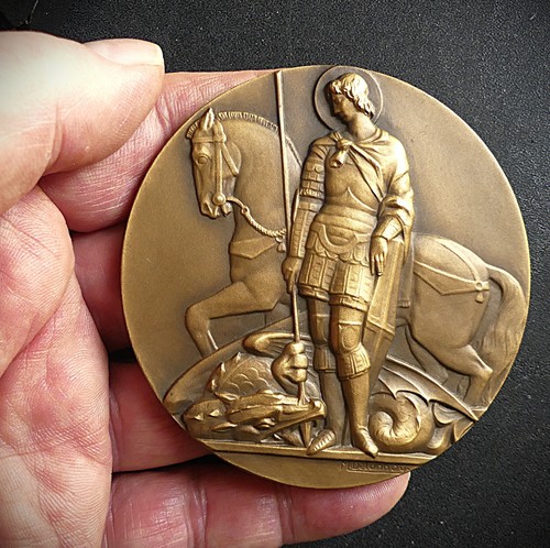 Medaille bronze saint - en, bronze.