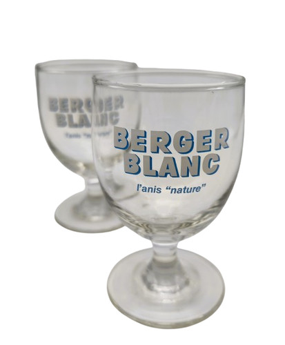 Verres berger blanc - 🔵🍸,