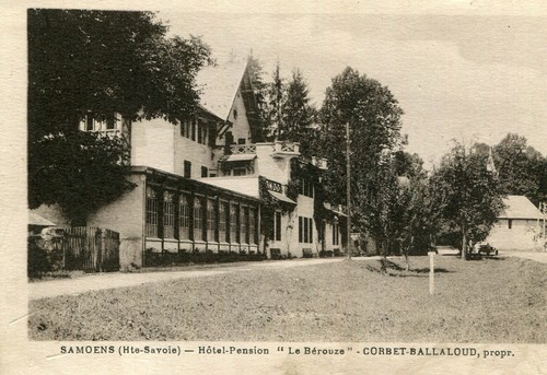 Carte samoens hôtel pension - samoens,