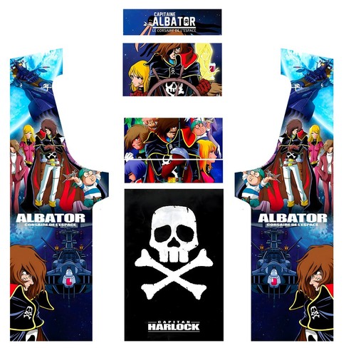 Stickers albator pour borne - ,