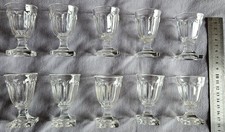 Lot 10 verres XIXème en