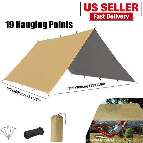 10x13ft camping tarp with - camping,