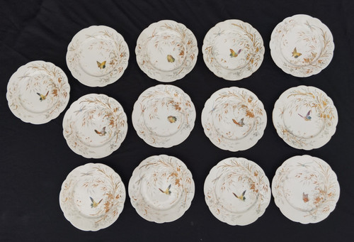 Lot assiettes papillons - 13,