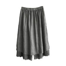 Femme Lin Pantalon Jambe Large