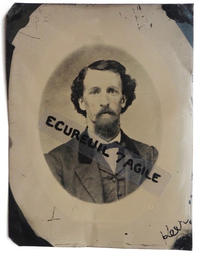 Ferrotype photo pleine - ferrotype, plaque