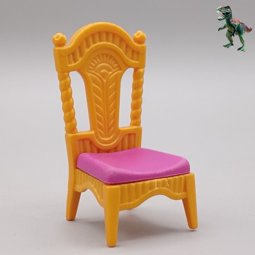 Chaise playmobil dorée - chaise,