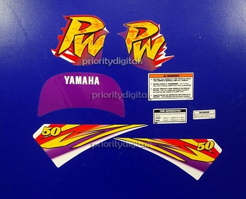1995 yamaha pw50 decals 8pc - decals,