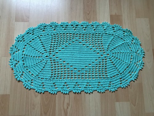 Napperon crochet fait main - napperon, au