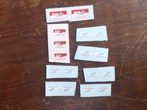 Decals pompiers sdis - pompiers, 33