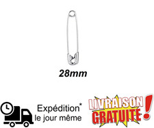 Épingle nourrice 28 mm acier