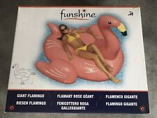 PROMO Matelas BOUÉE FLAMANT ROSE Géant Adultes Enfants Détente Piscine Funshine