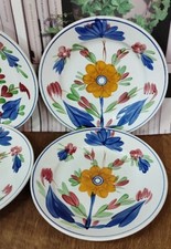 4 Assiettes Plates Terre De