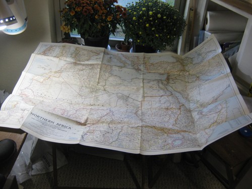 Vintage northern africa - africa, map