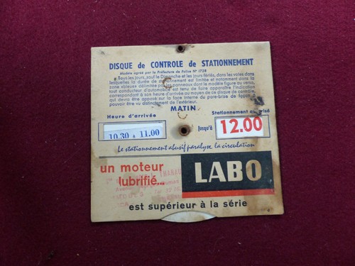 Disque stationnement - disque,
