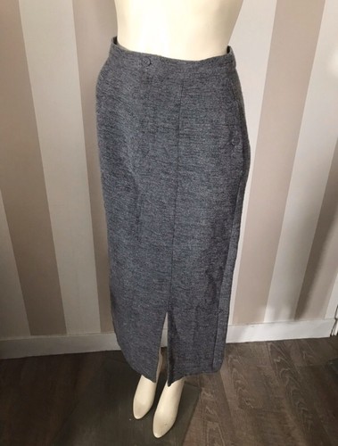 Jupe canisse laine hiver grise - jupe,