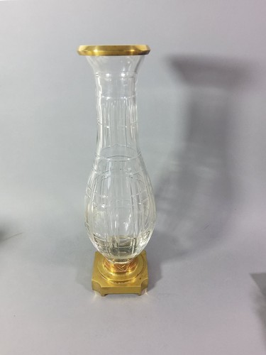 Vase ancien cristal taillé
