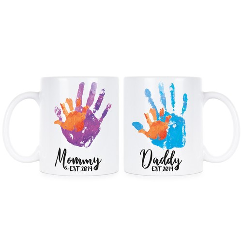 New mom dad mugs - mugs,