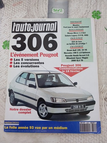 Auto journal janvier 93 - l'auto-journal, n1.