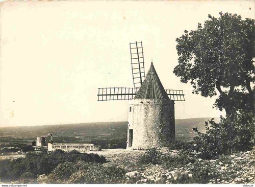 Carte postale moulin à vent - -,