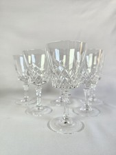 CRISTAL DE LORRAINE?, SERIE DE 6 VERRES A EAU EN CRISTAL TAILLE, DEBUT XXème.