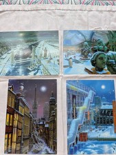 Lot de 4 cartes postales