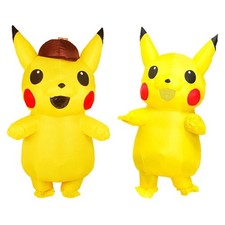 1x Mascotte Pikachu Déguisement Gonflable Cosplay Halloween Drôle Robe Adulte Enfant