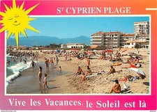 66 - Saint Cyprien - La Plage - Scènes de Plage - Femmes en maillot de bain - CP