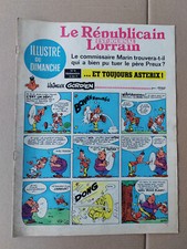 ILLUSTRE DU DIMANCHE 8 UDERZO GREG MORRIS GRATON... 1967 astérix blueberry