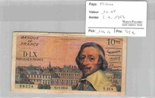 BILLET 10 Nouveaux Francs
