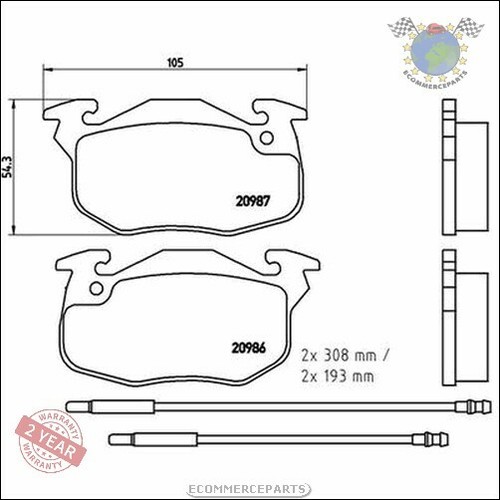 Kit plaquettes brembo - kit, avant