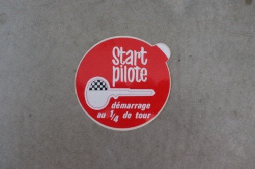 Sticker autocollant start - sticker,