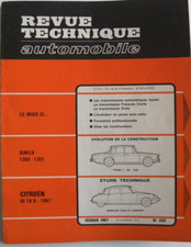 Revue technique automobile RTA CITROEN ID 19 B - 1967 n° 250