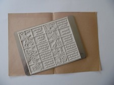 ANCIEN TAMPON ENCREUR SCOLAIRE . LES OUTILS DU CORDONNIER . PLAQUE TAMPON . RARE