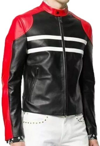 Véritable veste motard - véritable, en