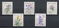 33298) Tchécoslovaquie 1979 MNH Mountain Flowers 5v
