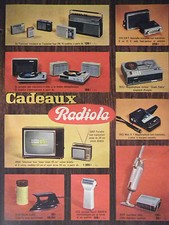 PUBLICITÉ 1966 CADEAUX RADIOLA TRANSISTOR ÉLECTROPHONE TÉLÉVISEUR  - ADVERTISING
