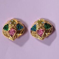 Clips boucles oreilles Vintage résine DLG Jacky de G années 80/90