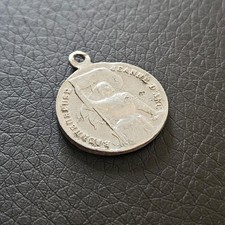 Médaille bienheureuse Jeanne d'Arc royaume de France aluminium